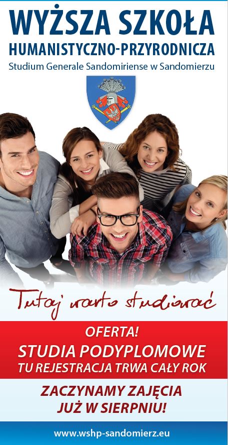 Ulotka dotycząca studiów podyplomowych