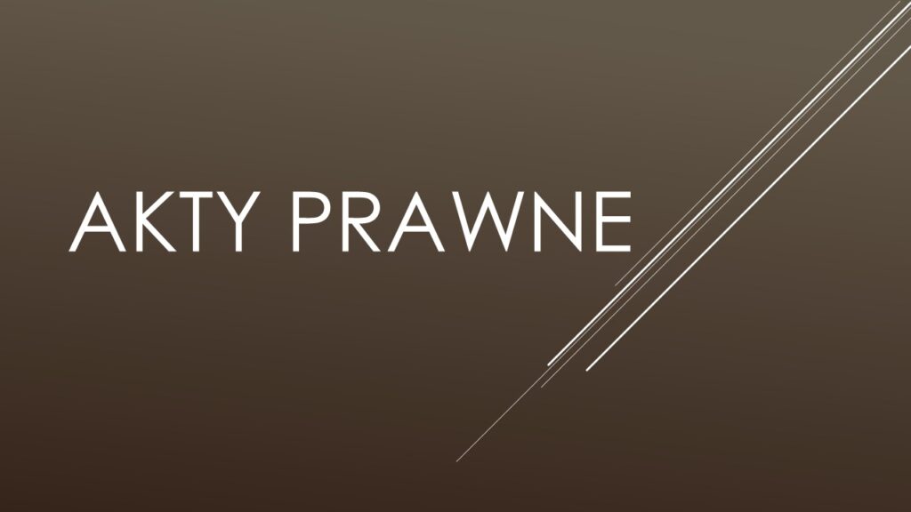 Akty prawne -widżet