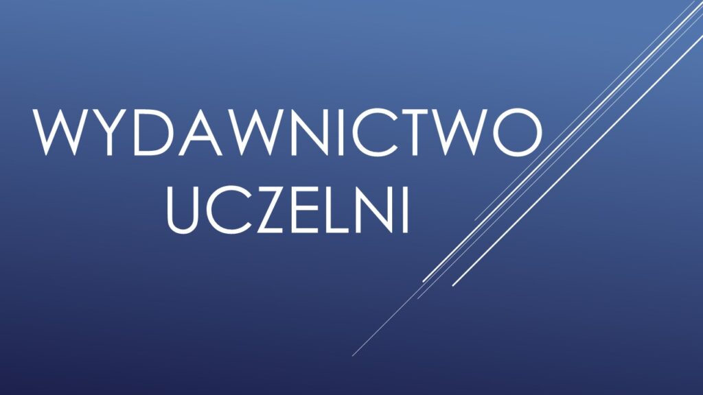 Wydawnictwo uczelni -widżet