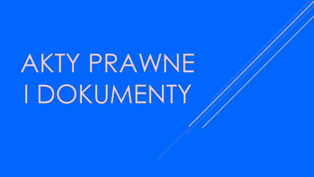 Akty prawne i dokumenty -widżet