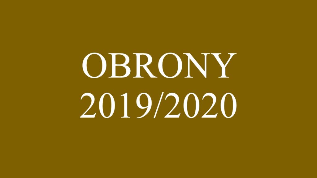 Obrony 2019-2020 -widżet