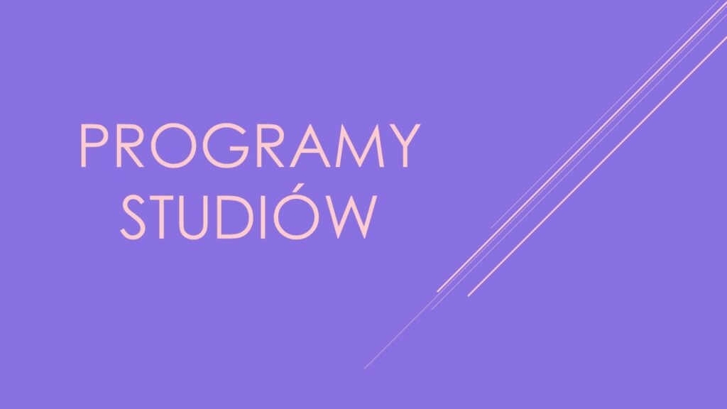 Programy studiów -widżet