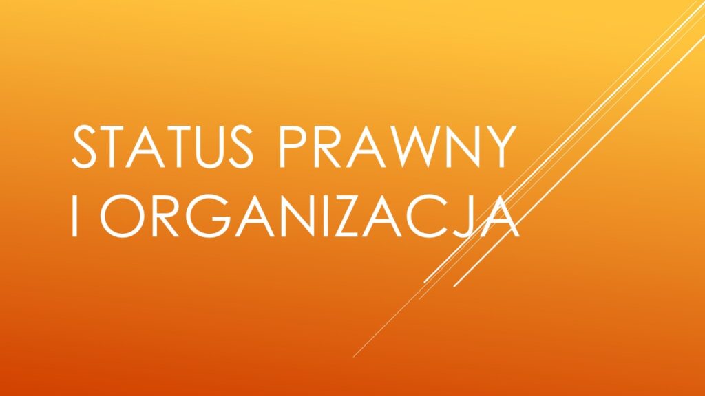 Status prawny i organizacja -widżet