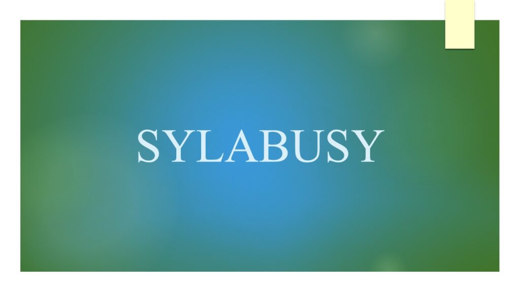 Sylabusy -widżet